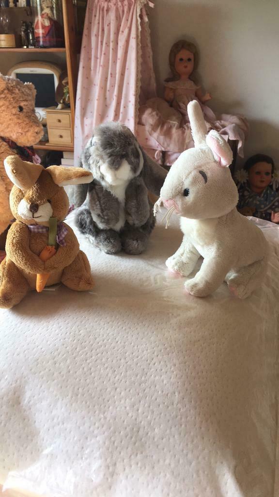 3 mooie knuffel konijntjes, Kinderen en Baby's, Ophalen of Verzenden, Nieuw