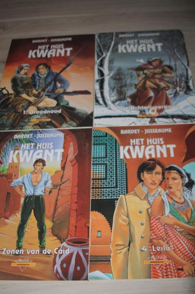 4 x strip "Het huis van kwant "SC 1991 Blitz kronieken, Plusieurs BD, Enlèvement ou Envoi, Comme neuf, Bardet - Jusseaume