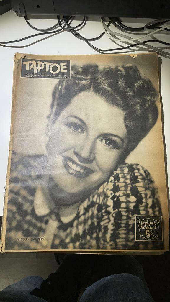 5x Taptoe 1947 (3de jaargang) met verhaaldelen van Buth., Boeken, Meerdere stripboeken, Ophalen of Verzenden, Gelezen