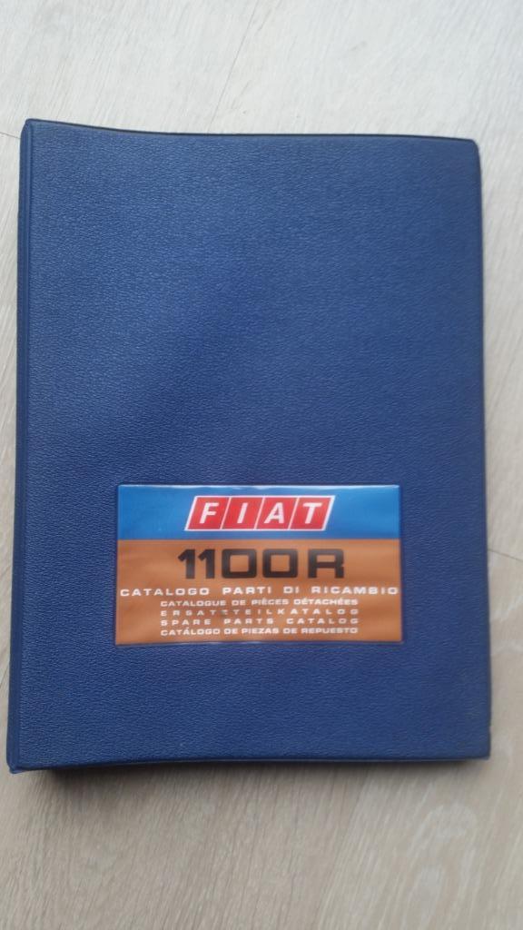 Fiat 1100 R onderdelenboek met de mechanische onderdelen, Ophalen of Verzenden, Gebruikt, Fiat
