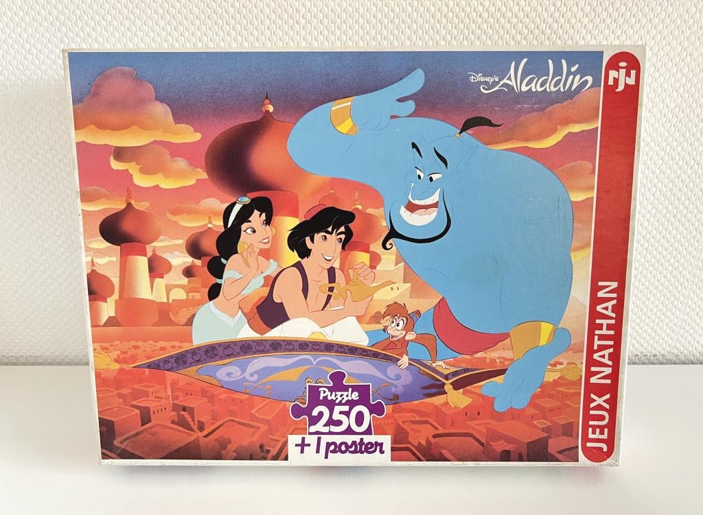 Puzzle Aladdin de Disney - Nathan 1994, Enlèvement ou Envoi, Moins de 500 pièces, Neuf, Puzzle