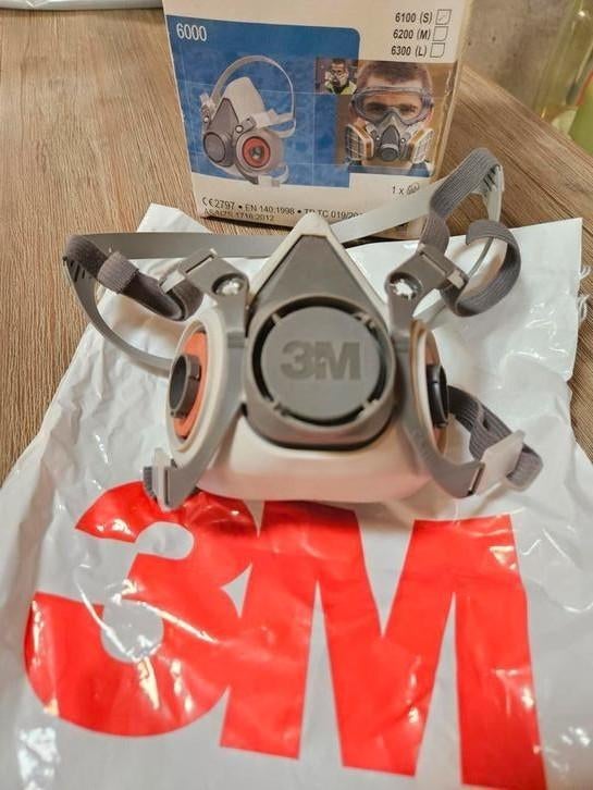 Demi masque 3M 6100 taille S, Enlèvement ou Envoi, Comme neuf, Demi-masques