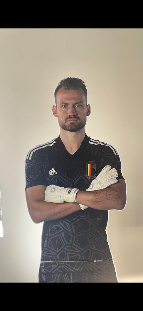 Gehandtekende Pancarte Simon Mignolet Rode Duivels