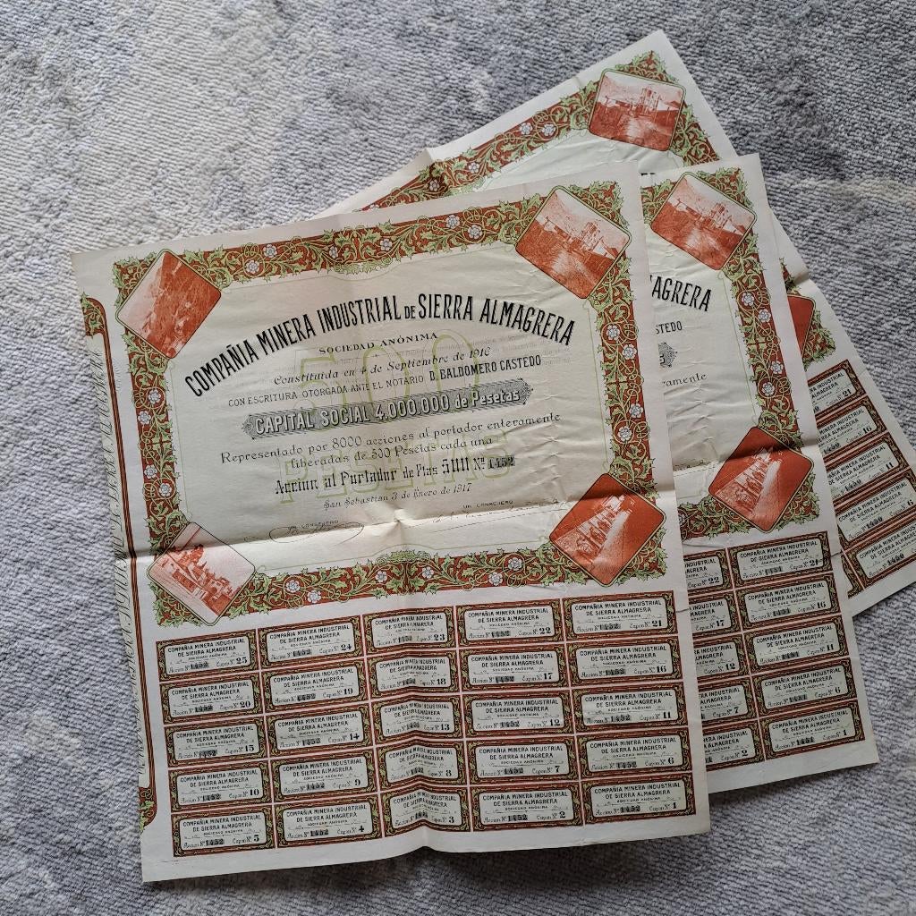 1917 aandelen aan toonder, Ophalen of Verzenden