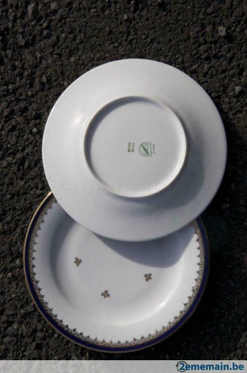 assiettes porcelaine de Limoges, Enlèvement ou Envoi