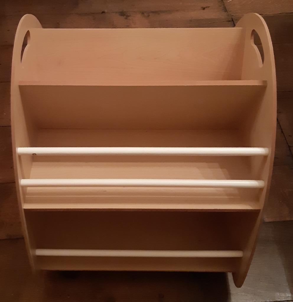 Bibliothèque sur roulettes, Maison & Meubles, 25 à 50 cm, Moins de 100 cm, Comme neuf, Enlèvement
