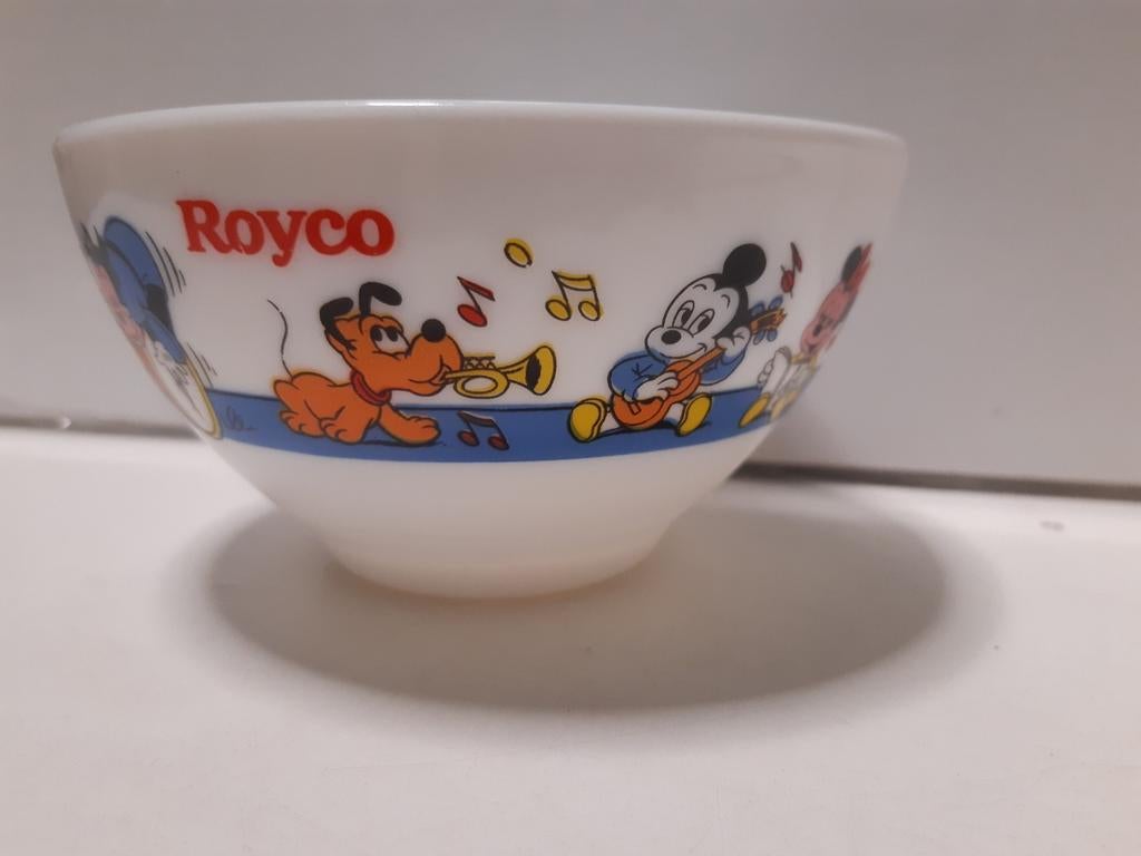 arcopal, royco, disney mickey mouse soepkom, Huis en Inrichting, Ophalen of Verzenden, Zo goed als nieuw