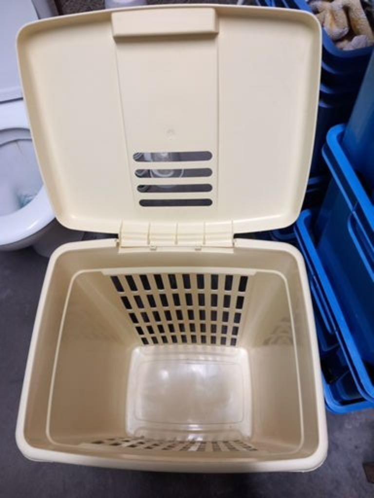 Corbeille/Poubelle à Linge - Jaune pâle, Ophalen, Minder dan 50 cm, Gebruikt, Overige typen