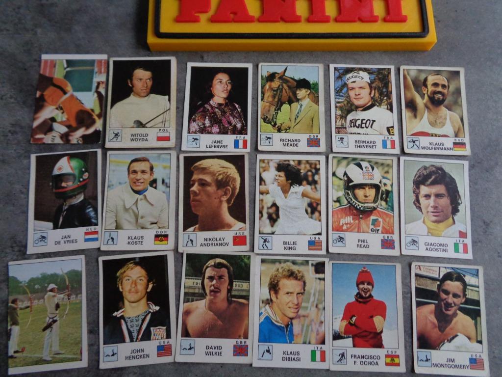 PANINI  STICKERS  SPORT VEDETTES  18X  1974, Verzenden, Zo goed als nieuw