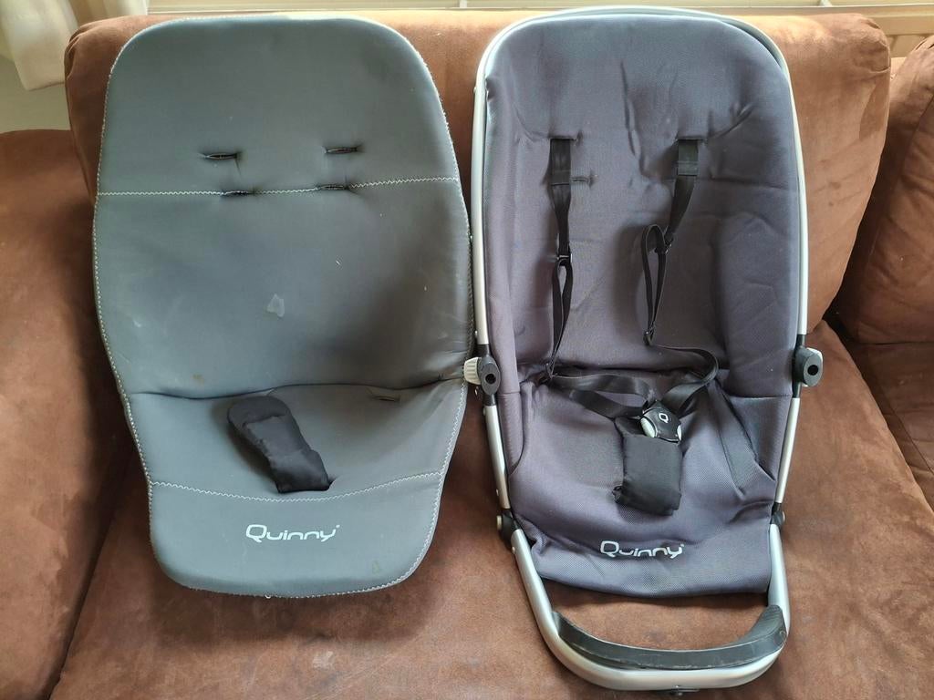 Siège pour poussette Quinny + coque en tissu, Ophalen, Zo goed als nieuw, Kinderwagen, Quinny
