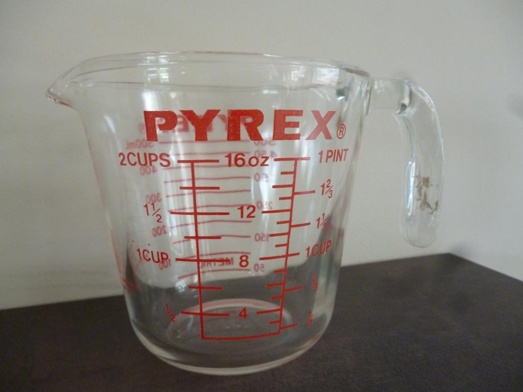 PYREX 500 ml mesureur en verre cuisine, Maison & Meubles, Enlèvement, Verre