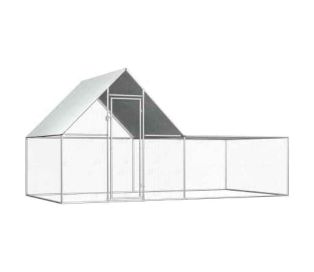 Poulailler enclos parc 8m² voliere chatiere enclos poules, Envoi, Neuf