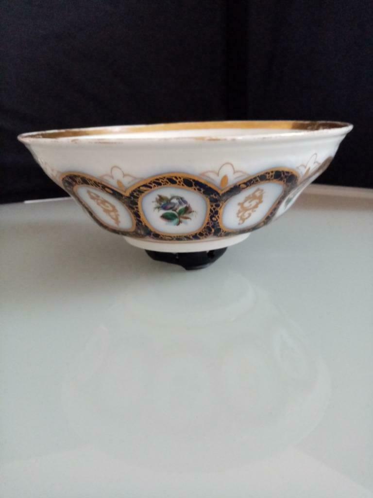 Bol saladier  porcelaine vieux Paris/Bruxelles fin 19 siècle, Enlèvement ou Envoi