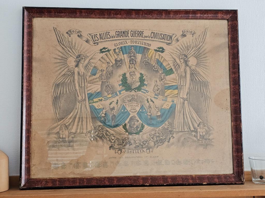 affiche grande guerre, Ophalen of Verzenden