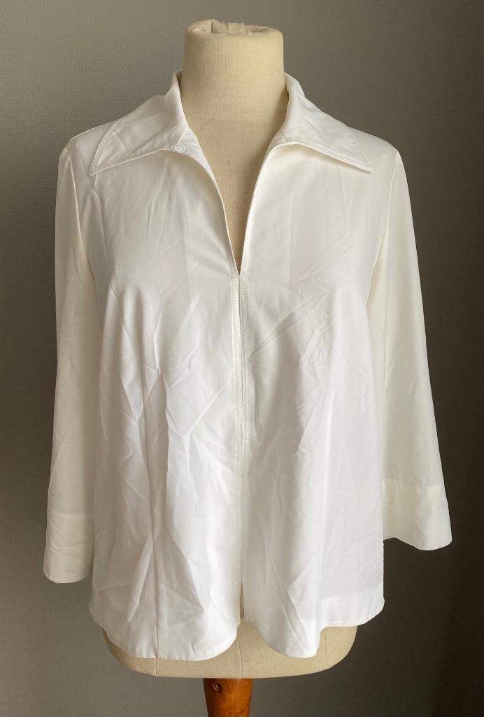 Witte blouse Joseph Ribkoff maat 36, Taille 36 (S), Joseph Ribkoff, Comme neuf, Blanc