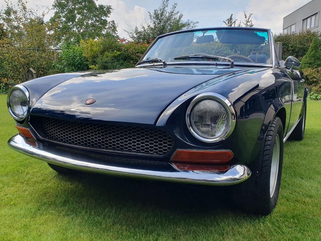 Fiat 124 Spider BS 1970, Auto's, Achterwielaandrijving, Zwart, Cabriolet, Blauw