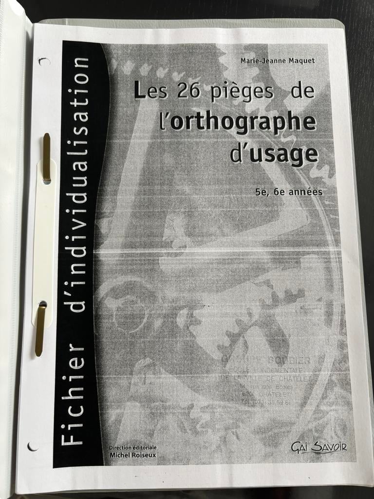 Les 26 pieges de l’orthographe d’usage, Enlèvement ou Envoi, Comme neuf