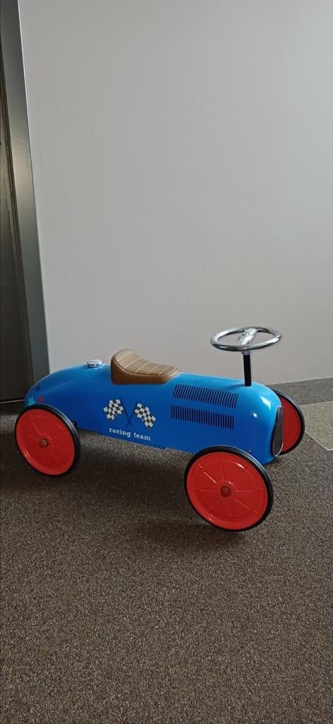 Metalen loopauto retro, Kinderen en Baby's, Speelgoed | Buiten | Voertuigen en Loopfietsen, Ophalen, Zo goed als nieuw