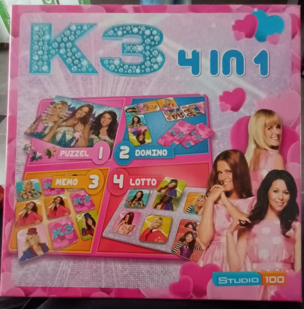 K3 speeldoos 4 in 1, Enlèvement ou Envoi, Comme neuf