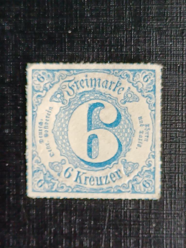 Timbres de l'ancien État allemand Thurn und Taxis, Enlèvement ou Envoi, Autres périodes, Non oblitéré