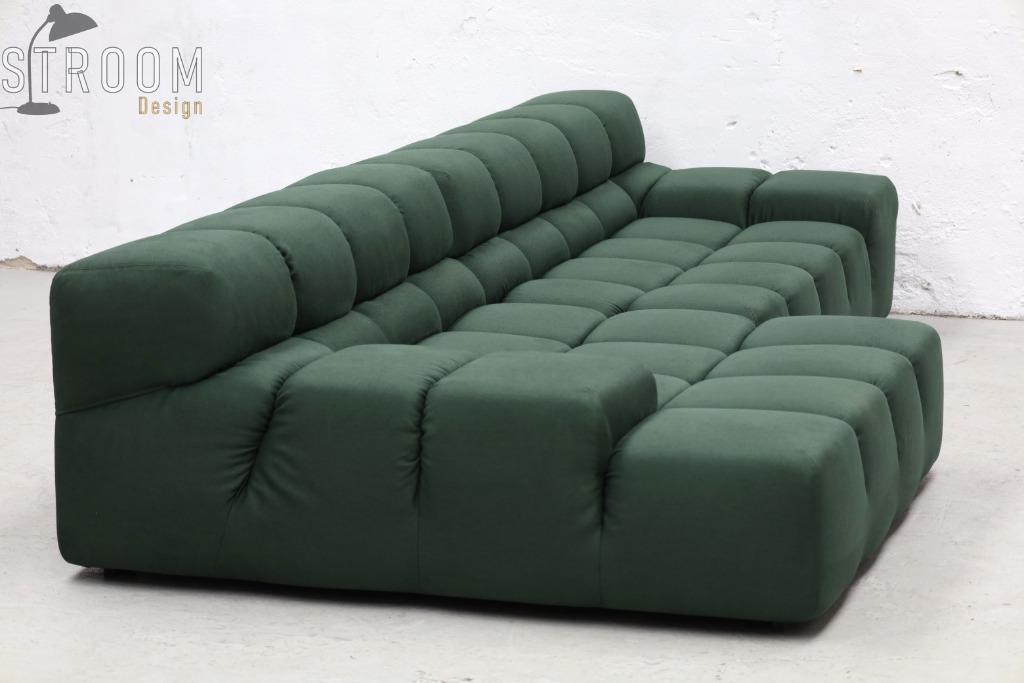 B&B Italia Tufty-Time Sofa Lounge Bank Satijn Vintage Design, Enlèvement, Utilisé, Tissus, Ligne Roset Togo De Sede Cassina Vitra Eames Knoll Jaren Retro