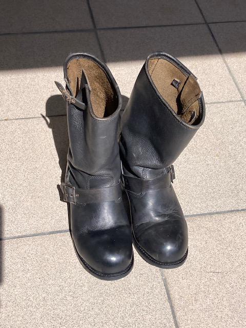 Zwarte lederen moto boots/laarzen - maat 40/41, Motoren, Ophalen of Verzenden, Tweedehands, Heren, Laarzen