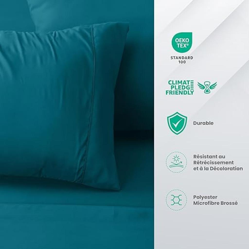 Utopia Bedding | Beddengoed | 180 x 200 | Nieuw, -, Utopia bedding, Verzenden, Blauw