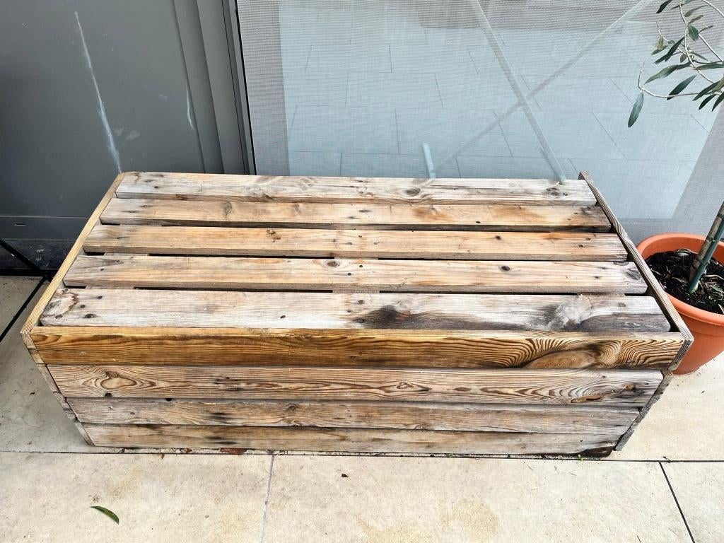 2 x pallet zetels, Ophalen, Gebruikt, Hout