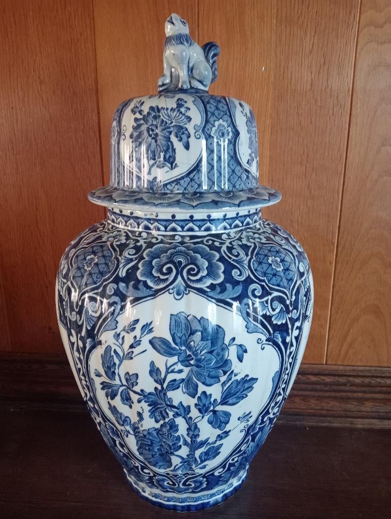 Dekselvaas in Delfts blauw, Ophalen