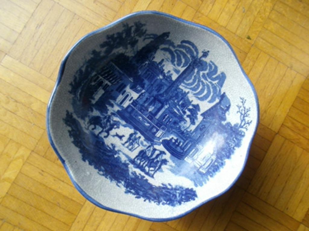Engelse antieke fruitschaal op voet "Victoria ware, Antiquités & Art, Antiquités | Porcelaine, Enlèvement ou Envoi
