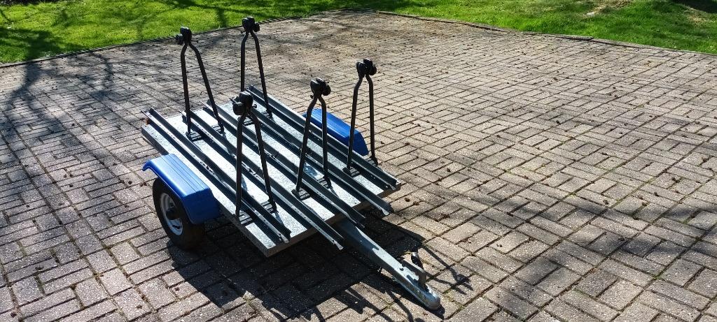 Fietskar - aanhangwagen voor fietsen - kar voor 5 fietsen, Fietsen en Brommers, Ophalen, Gebruikt, Overige typen