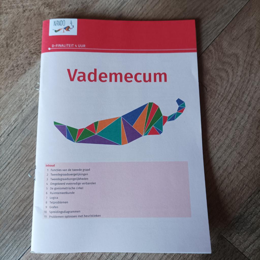 Nando 4 Vademecum D-finaliteit 4 uur Nieuw, Boeken, Ophalen, Nieuw, ASO, Wiskunde A