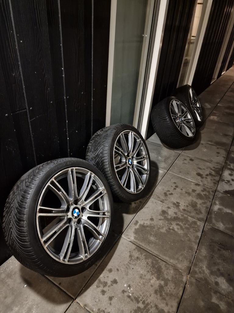 19 inch Bmw M serie Velgen Met 255 35 19 Hankook Kinergy 4s, Gebruikt, 255 mm, Banden en Velgen, All Season