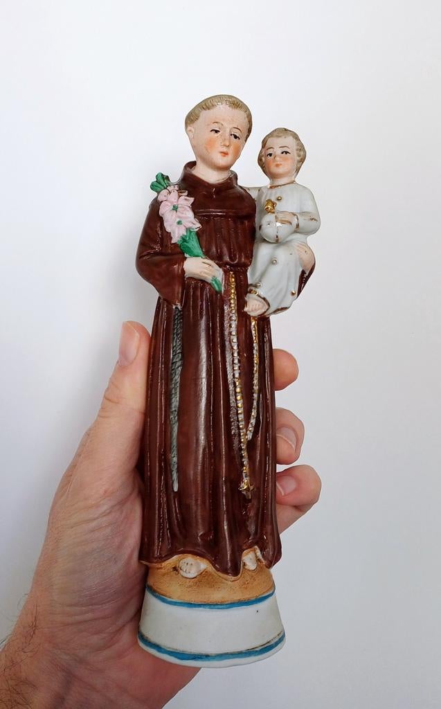 Antieke Sint Antonius van padua, Antiek en Kunst, Antiek | Religieuze voorwerpen, Ophalen of Verzenden
