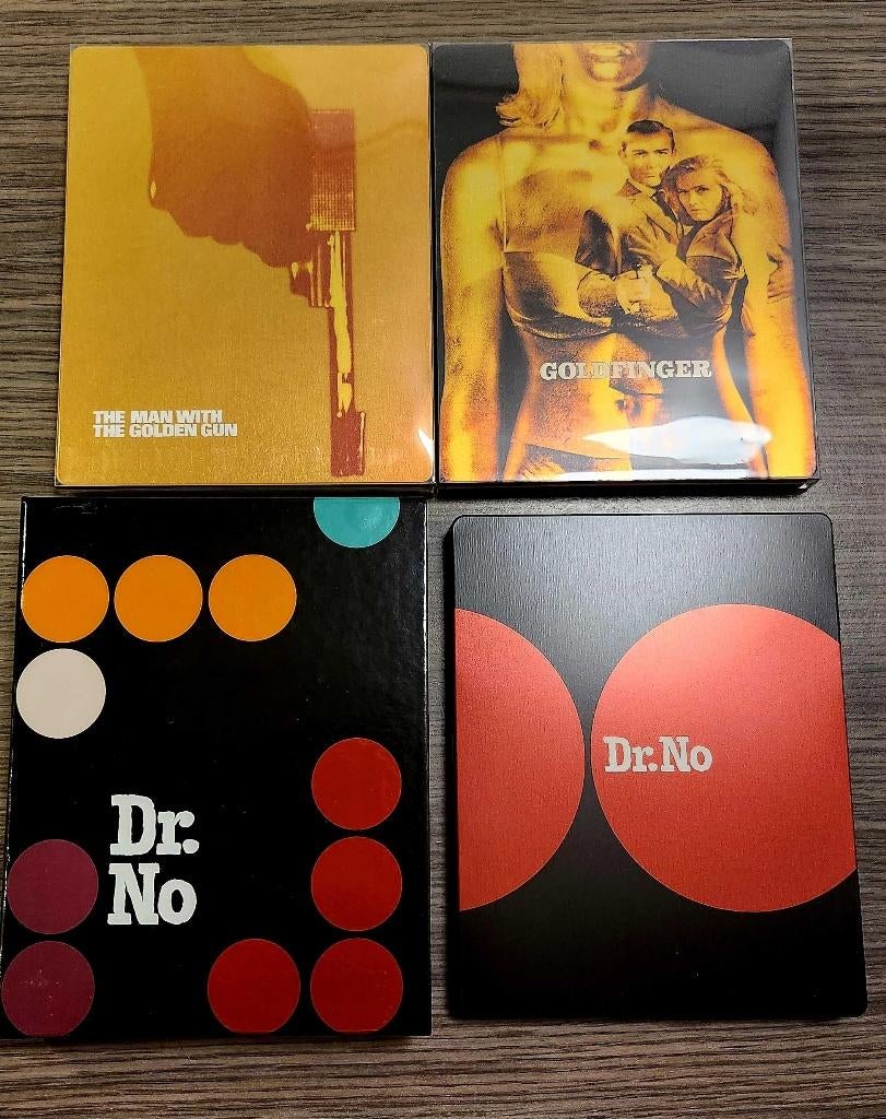 -James Bond 007- Dr. No,Goldfinger,... Blu Ray Steelbook., Cd's en Dvd's, Blu-ray, Ophalen of Verzenden, Zo goed als nieuw, Klassiekers