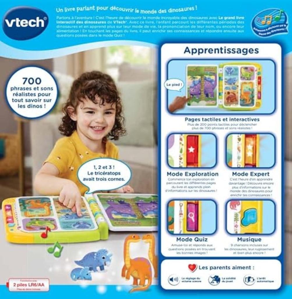 VTech Le grand livre interactif des dinosaures, Neuf, -, -, Vtech