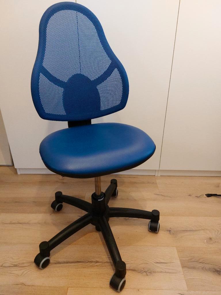 Topstar Open Art Junior kinderbureaustoel blauw, Ophalen, Blauw, Zo goed als nieuw, Bureaustoel