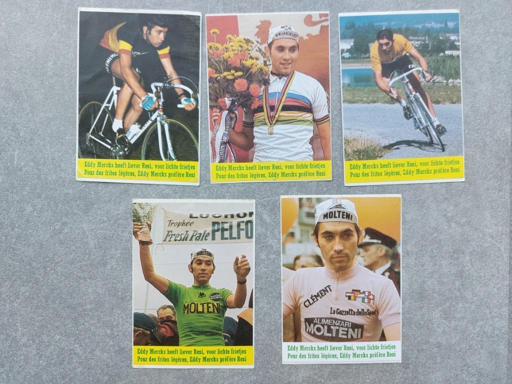Autocollant Eddy Merckx - frites de voyage, Collections, Enlèvement ou Envoi, Neuf, Affiche, Image ou Autocollant