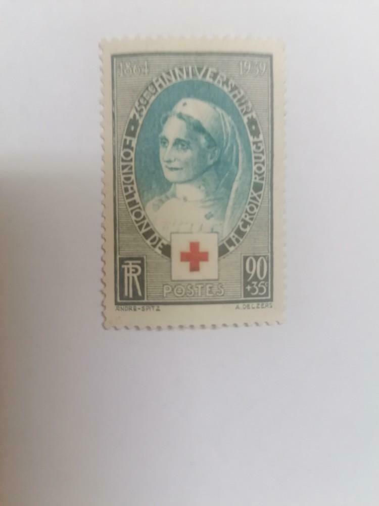 France 1939 n. 422 croix rouge gomme originale, Non oblitéré