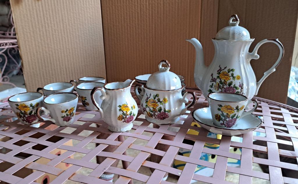 service à thé Decor Déposé complet de 15 pièces, Enlèvement, Comme neuf, Porcelaine, Service complet