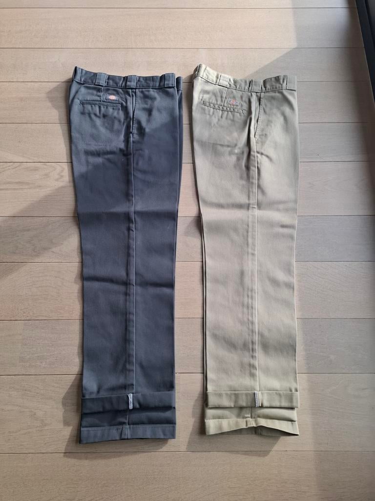 2 Dickies broeken. Maat 33/32, Enlèvement, Beige