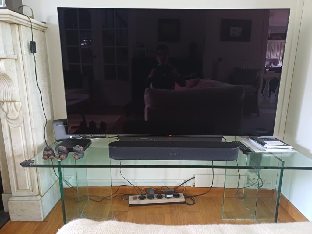 Meubel in glas, afmetingen : 1.70m op 0.50mdikte glas  : 1.5, Enlèvement, Verre