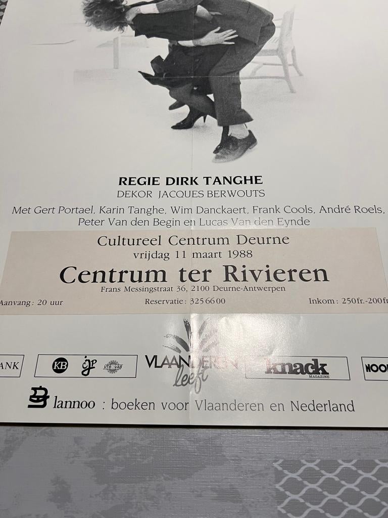 Vintage Poster De getemde feeks, Deurposter of groter, Ophalen of Verzenden, Reclame, Rechthoekig Staand