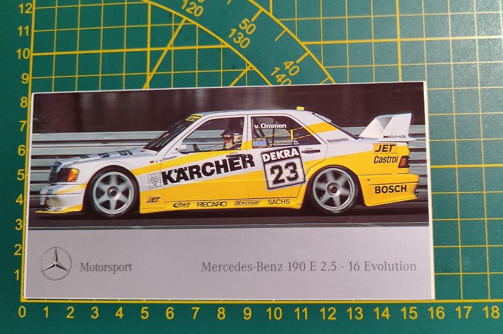 Sticker 1991 DTM Mercedes AMG 190 v.Ommen, Enlèvement ou Envoi