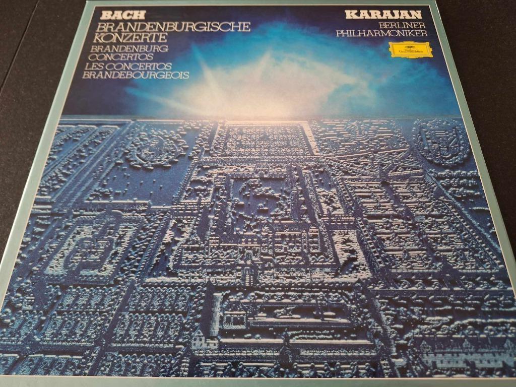 Bach / Karajan - Brandenburg Concertos Box 2 x Lp's Vinyl, 12 pouces, Baroque, Enlèvement ou Envoi, Utilisé