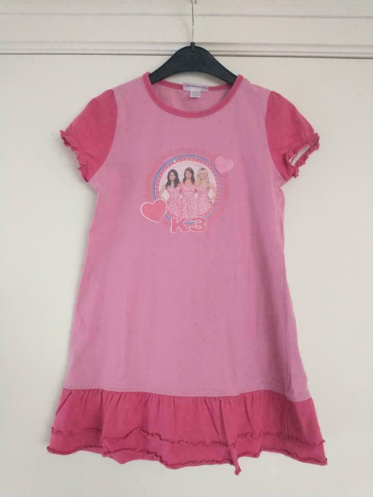 Roze slaapkleedje K3 - Studio 100 - maat 110/116, K3, Vêtements de nuit ou Sous-vêtements, Utilisé, Fille