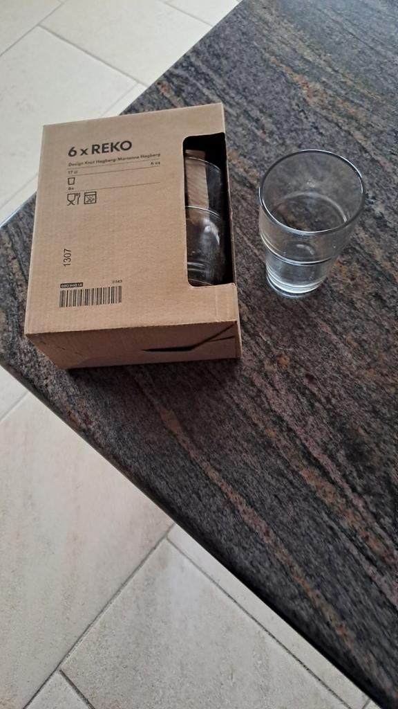 6 waterglazen (Ikea), Verzamelen, Ophalen of Verzenden, Nieuw