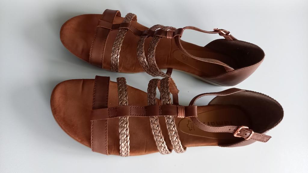 schoenen - sandalen voor dames, Bruin, Gedragen, Tamaris, Ophalen