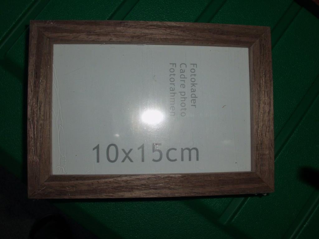 fotokadertje 10 x 15cm hout, Ophalen of Verzenden, Nieuw