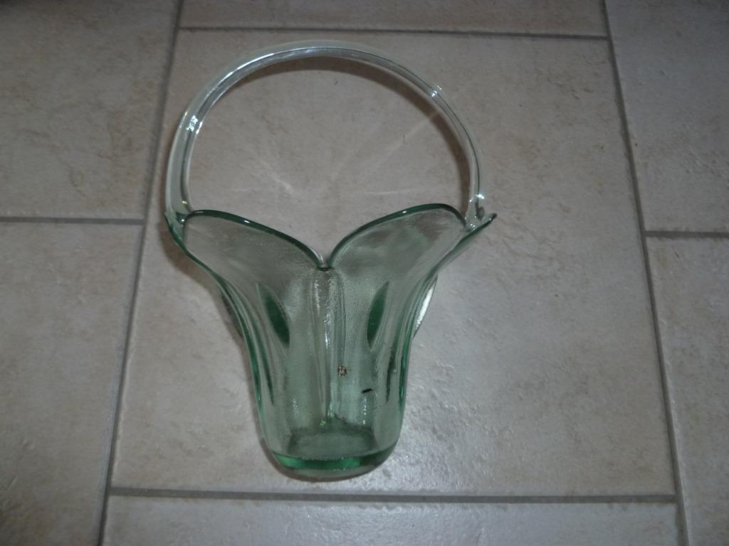 vase en verre en forme de fleur, Neuf, Moins de 50 cm, Autres couleurs, Verre